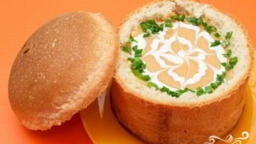 Рецепт Горохового супа в хлебе