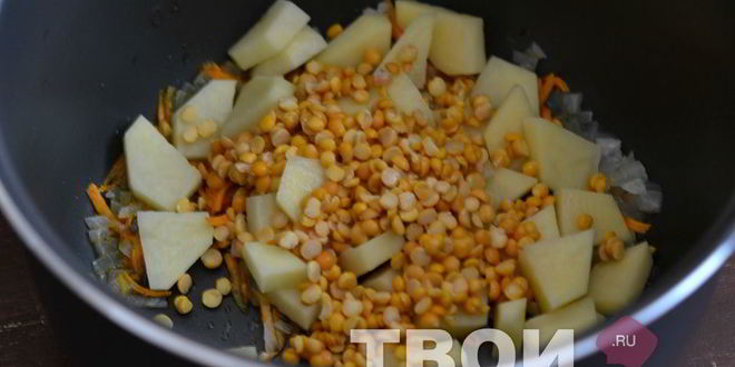 Рецепт горохового супа в мультиварке