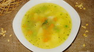 Рецепт Супа горохового постного