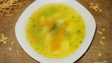 Рецепт Супа горохового постного