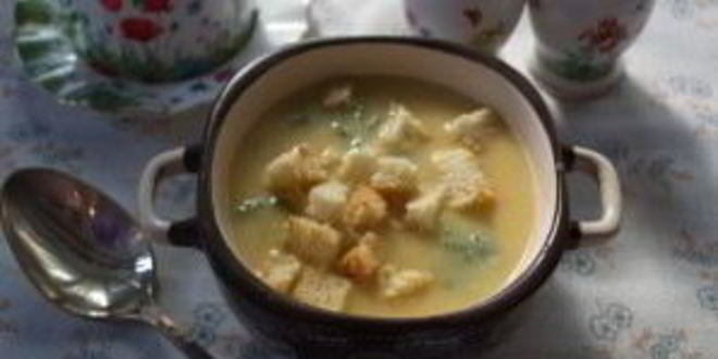 Рецепт супа горохового с гренками