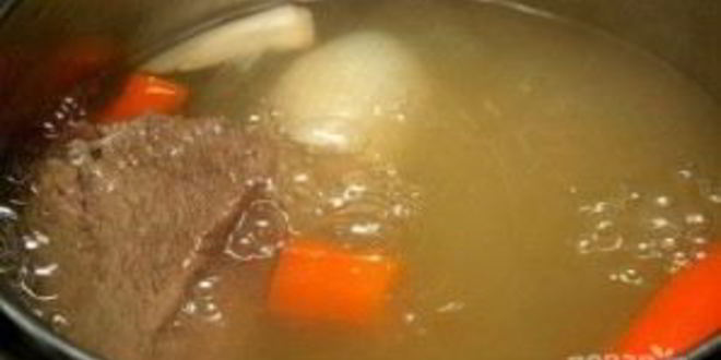 Рецепт супа горохового с сухариками