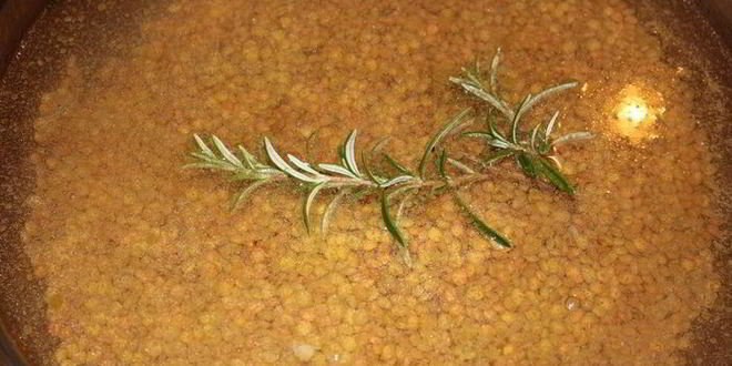 Рецепт итальянского супа из чечевицы с черным трюфелем