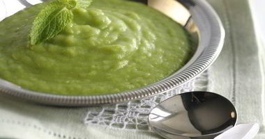 Рецепт Картофельного супа с луком-пореем и зеленым горошком