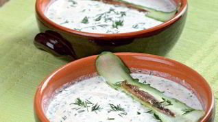 Рецепт Холодного пикантного супа с йогуртом