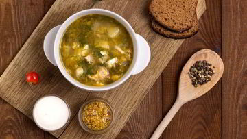 Рецепт Холодного щавелевого супа с картофелем