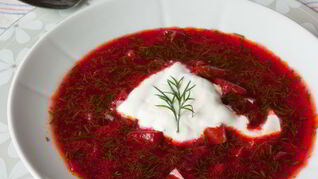 Рецепт Холодного супа из свеклы и сладкого перца