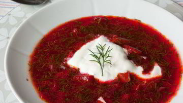 Рецепт Холодного супа из свеклы и сладкого перца