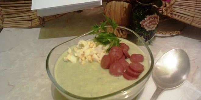 Рецепт холодного супа-пюре из бруссельской капусты