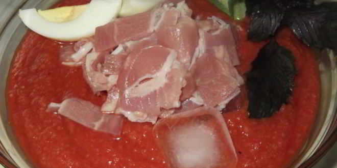 Рецепт Холодного супа Сальморехо по-испански