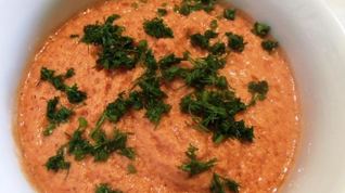 Рецепт Холодного томатного супа с грецкими орехами