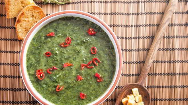 Рецепт холодного зеленого супа