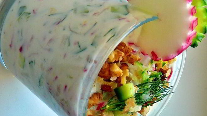 Рецепт летнего, холодного, йогуртового супа