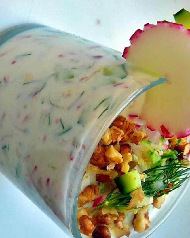 Рецепт летнего, холодного, йогуртового супа