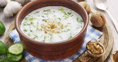 Рецепт Овощного болгарского супа таратор