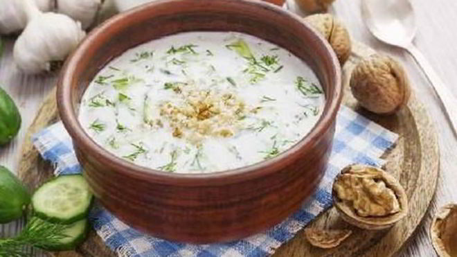 Рецепт овощного болгарского супа таратор