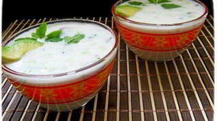 Рецепт Таратора с авокадо и мятой