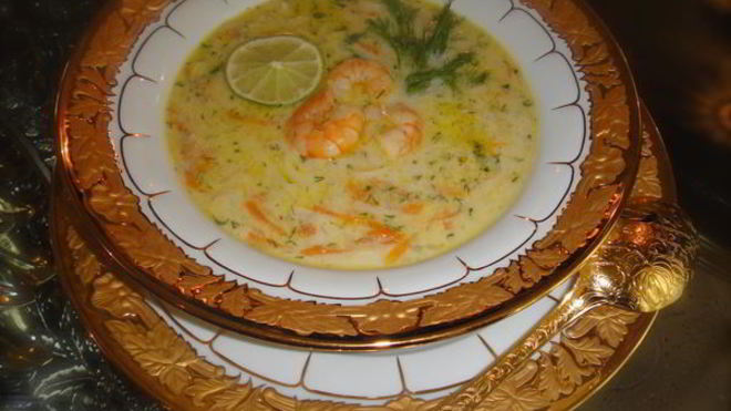 Рецепт креветочного супа на кокосовом молоке