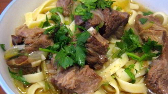 Рецепт лагмана из говядины по-узбекски