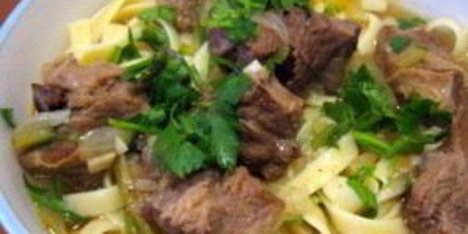 Рецепт лагмана из говядины по-узбекски