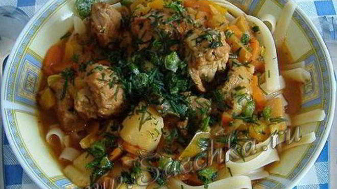 Рецепт лагмана ленивого