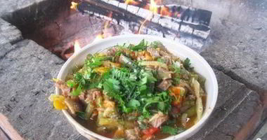 Рецепт Лагмана на костре в казане