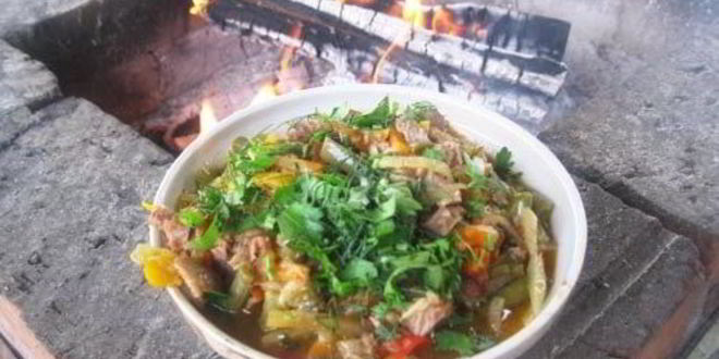 Рецепт Лагмана на костре в казане