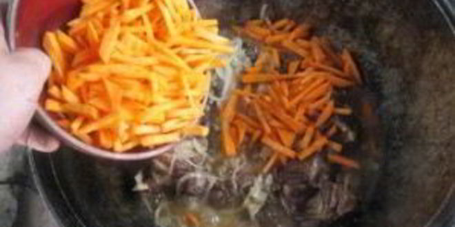 Рецепт лагмана на костре в казане