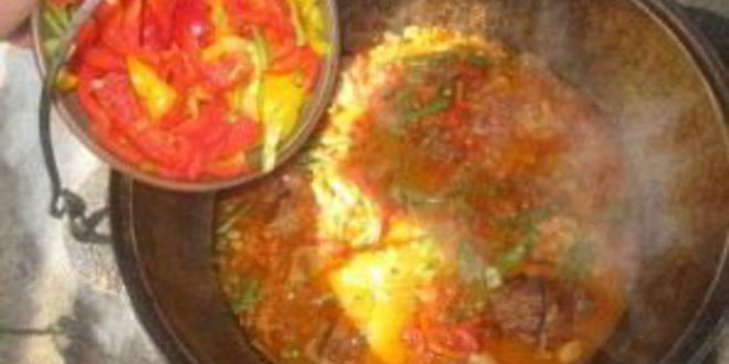 Рецепт лагмана на костре в казане