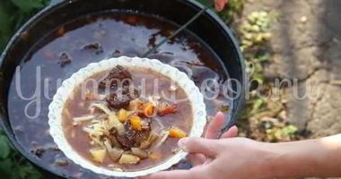 Рецепт Лагмана на костре