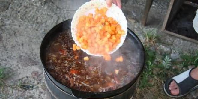 Рецепт лагмана на костре