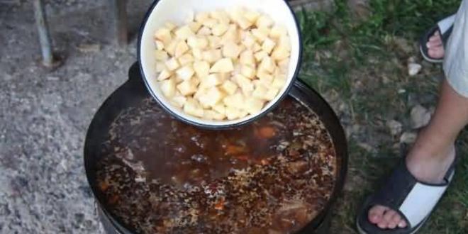 Рецепт лагмана на костре