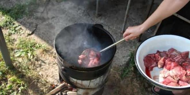 Рецепт лагмана на костре