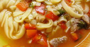 Рецепт Лагмана на телячьем бульоне