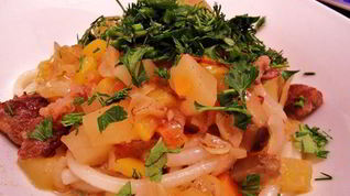 Рецепт Лагмана с кабачками