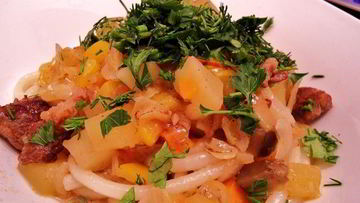 Рецепт Лагмана с кабачками