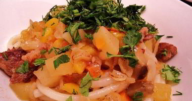 Рецепт Лагмана с кабачками