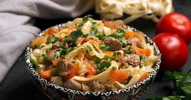 Рецепт Лагмана с курицей и овощами