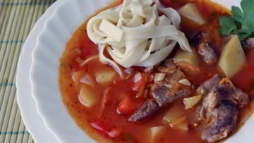 Рецепт Лагмана с овощами