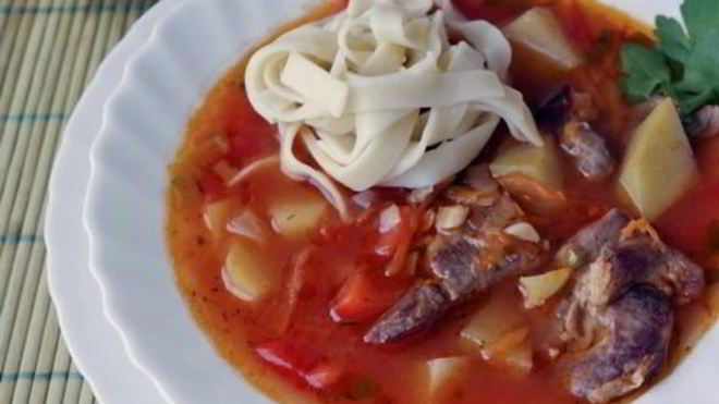 Рецепт лагмана с овощами