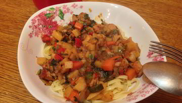 Рецепт Лагмана с солеными огурчиками