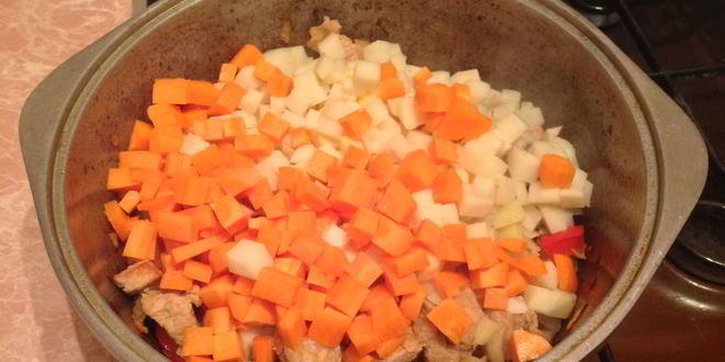 Рецепт лагмана с солеными огурчиками