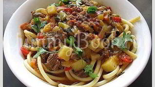 Рецепт Лагмана со спагетти