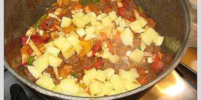 Рецепт лагмана со спагетти