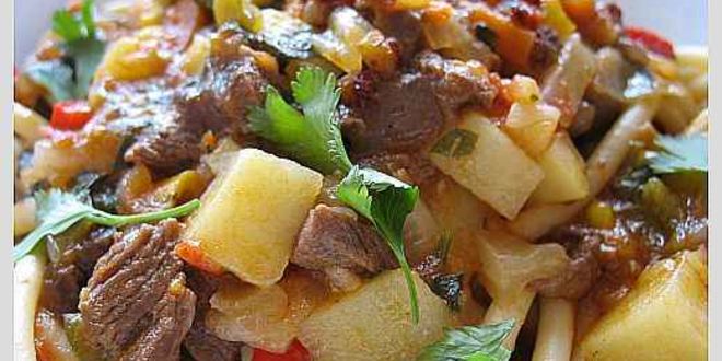 Рецепт лагмана со спагетти