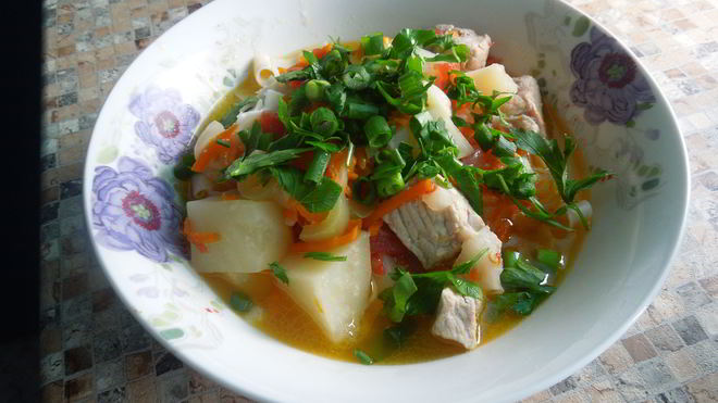 Рецепт лагмана со свининой в мультиварке