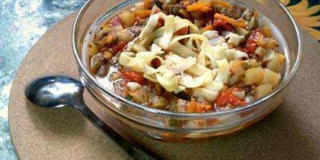 Рецепт лагмана в казане на костре