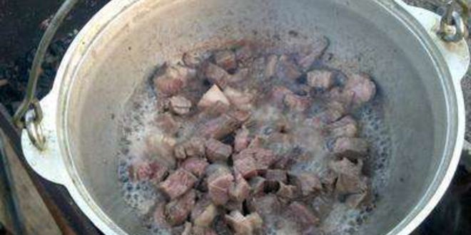 Рецепт лагмана в казане на костре