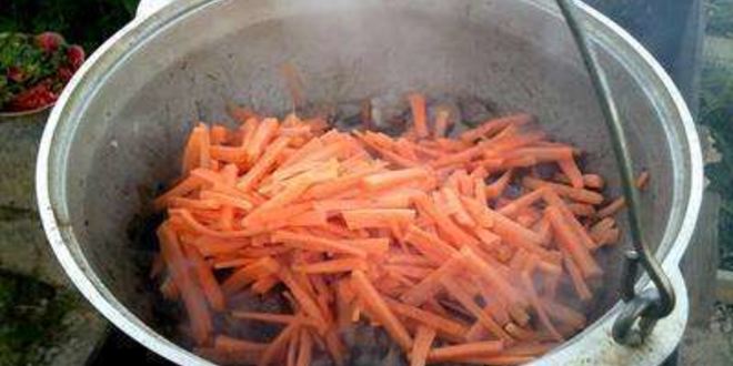 Рецепт лагмана в казане на костре