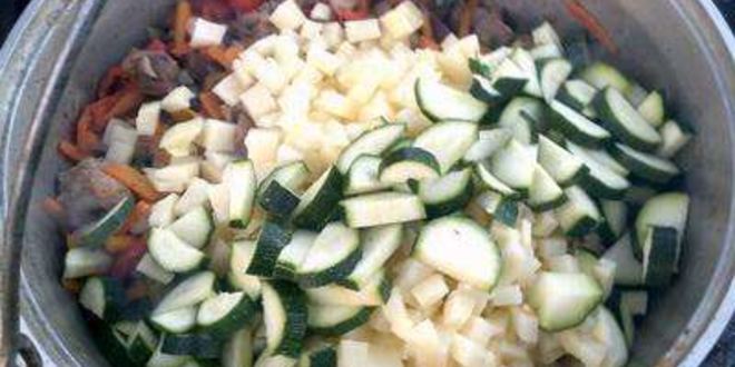 Рецепт лагмана в казане на костре